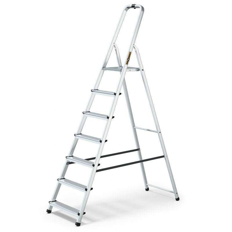 Aluminium Household Ladder with 7 Steps & Hook for free