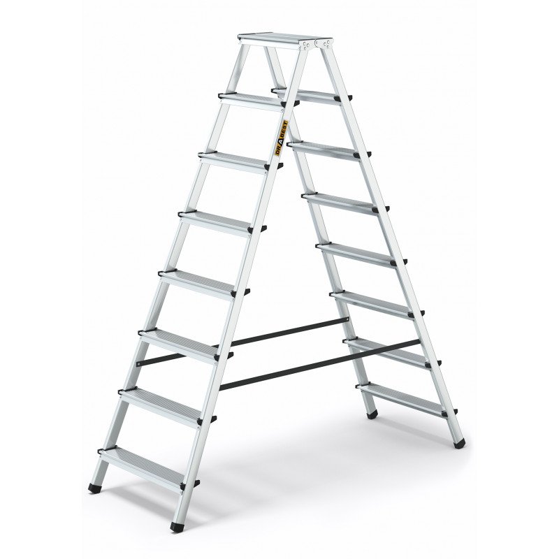 Eight-Step Aluminium Double-Sided Household Ladder 125kg