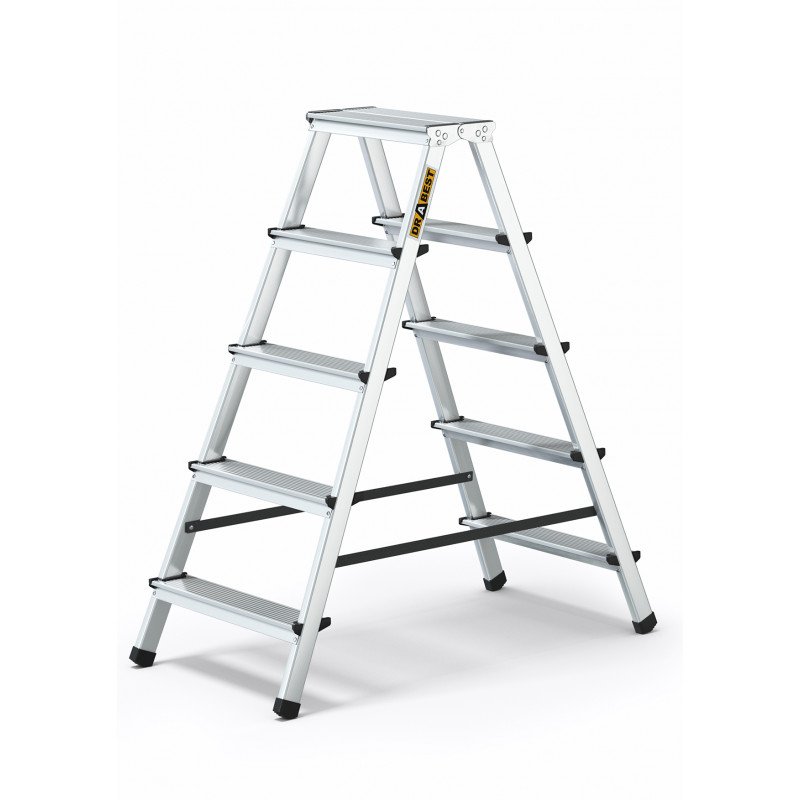 Five-Step Aluminium Double-Sided Household Ladder 125kg