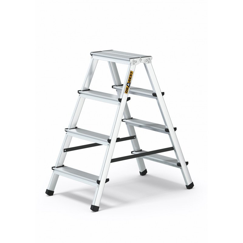 Four-Step Aluminium Double-Sided Household Ladder 125kg