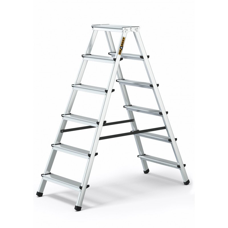 Six-Step Aluminium Double-Sided Household Ladder 125kg