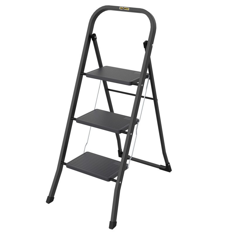 Three-Step Minifero Office Ladder 150kg (Black)