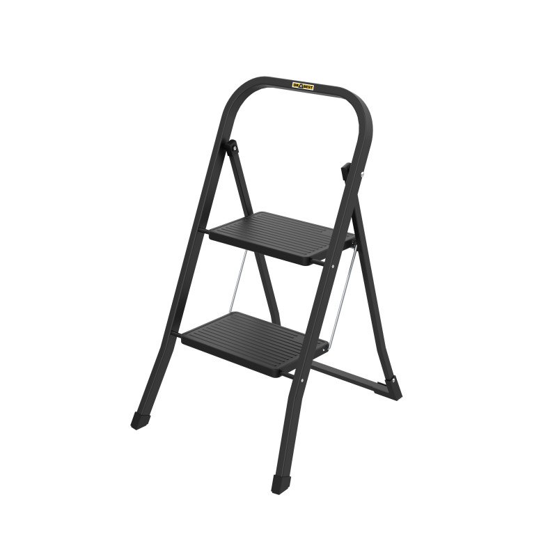 Two-Step Minifero Office Ladder 150kg (Black)